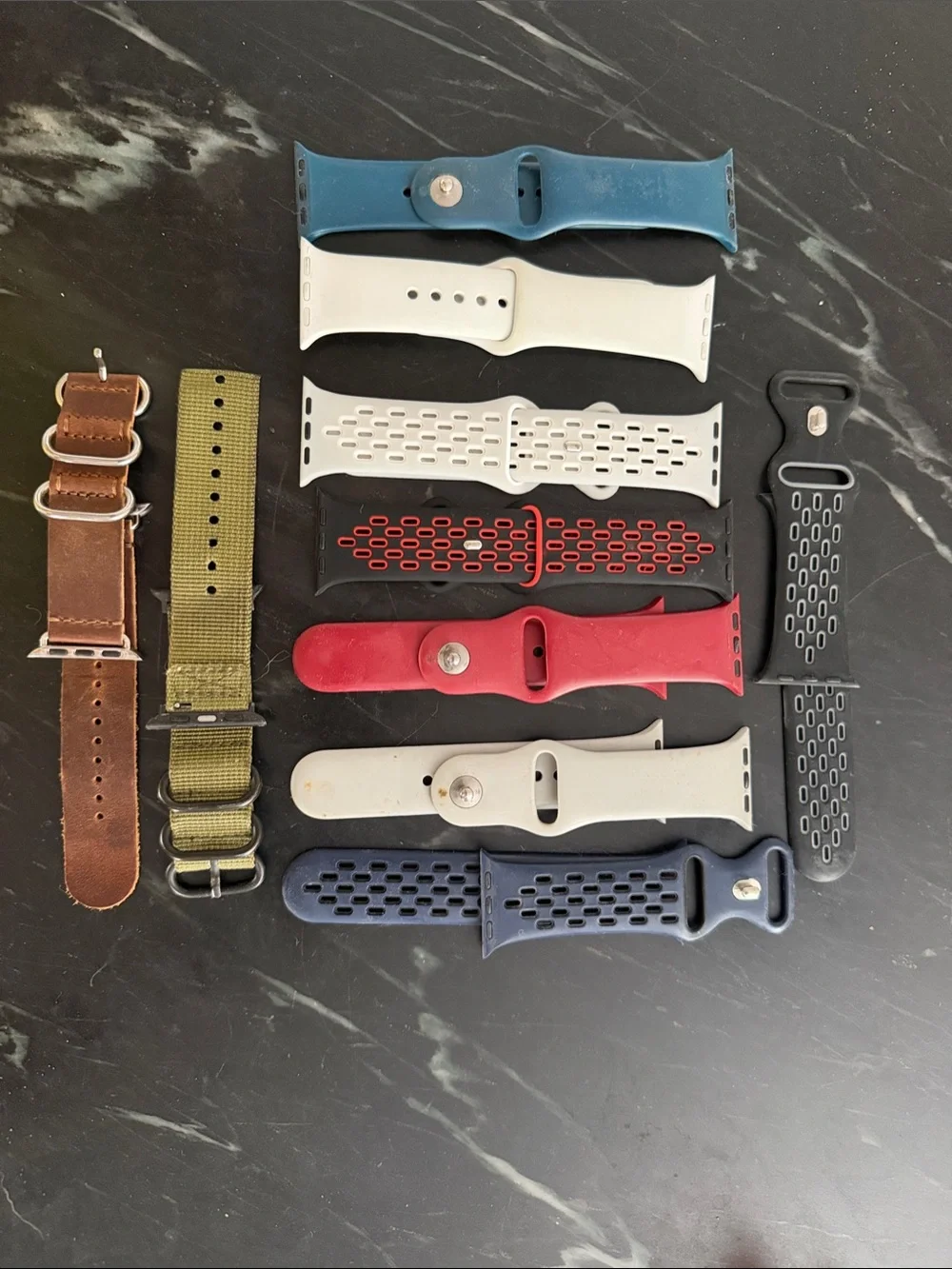 Apple Black Smartwatch series 6 with Black Nylon Band and White Magnetic Charger